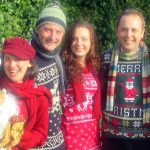 Our Carollers often perform requested in Christmas jumpers